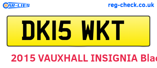 DK15WKT are the vehicle registration plates.