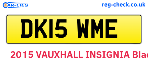 DK15WME are the vehicle registration plates.