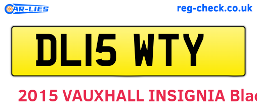 DL15WTY are the vehicle registration plates.