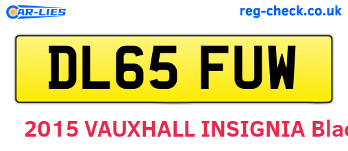 DL65FUW are the vehicle registration plates.