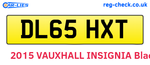 DL65HXT are the vehicle registration plates.