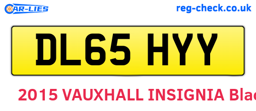 DL65HYY are the vehicle registration plates.