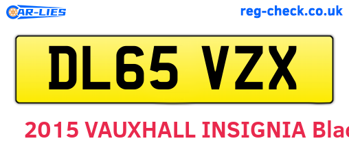 DL65VZX are the vehicle registration plates.