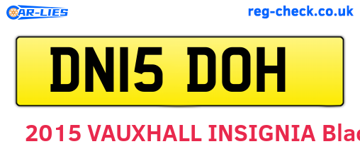 DN15DOH are the vehicle registration plates.