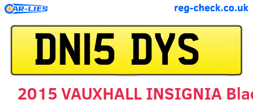 DN15DYS are the vehicle registration plates.