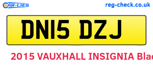 DN15DZJ are the vehicle registration plates.