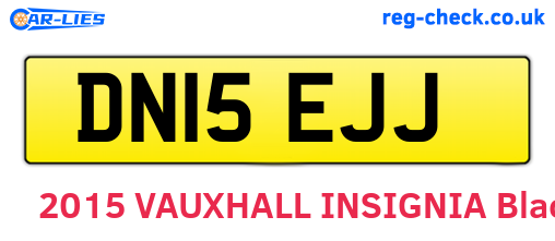 DN15EJJ are the vehicle registration plates.