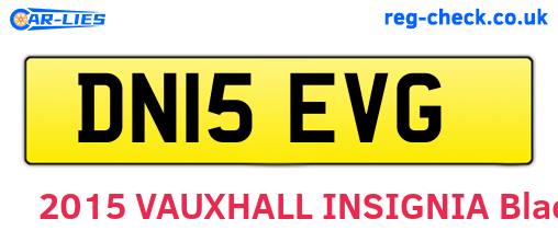 DN15EVG are the vehicle registration plates.