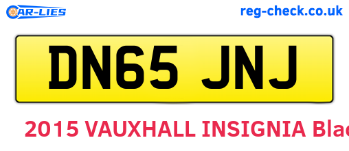 DN65JNJ are the vehicle registration plates.