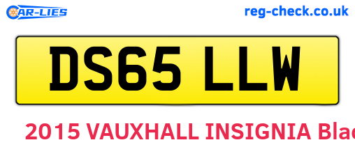 DS65LLW are the vehicle registration plates.
