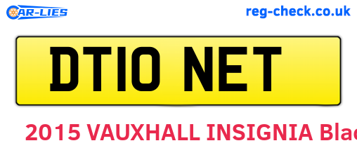 DT10NET are the vehicle registration plates.