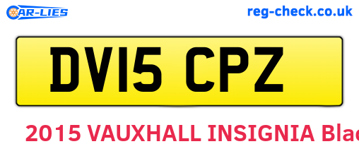 DV15CPZ are the vehicle registration plates.