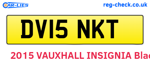 DV15NKT are the vehicle registration plates.