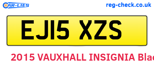 EJ15XZS are the vehicle registration plates.