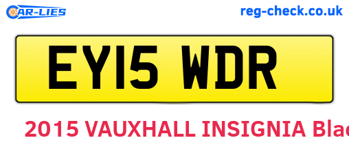 EY15WDR are the vehicle registration plates.