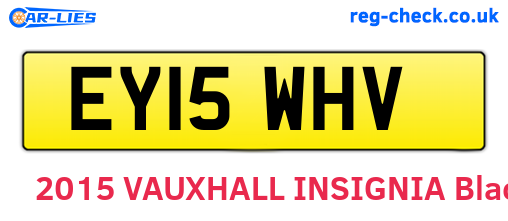 EY15WHV are the vehicle registration plates.