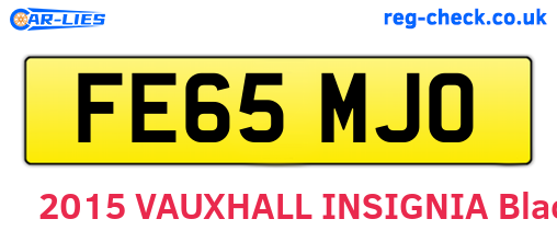 FE65MJO are the vehicle registration plates.