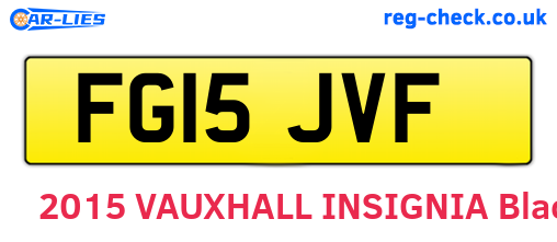 FG15JVF are the vehicle registration plates.