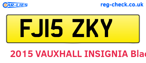 FJ15ZKY are the vehicle registration plates.