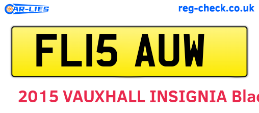 FL15AUW are the vehicle registration plates.