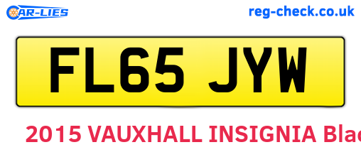 FL65JYW are the vehicle registration plates.