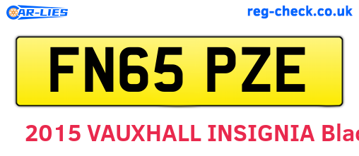 FN65PZE are the vehicle registration plates.