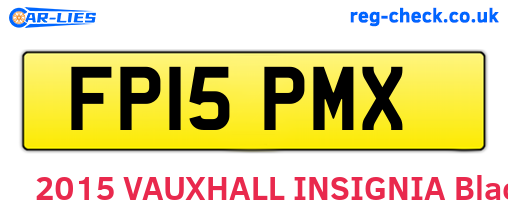 FP15PMX are the vehicle registration plates.