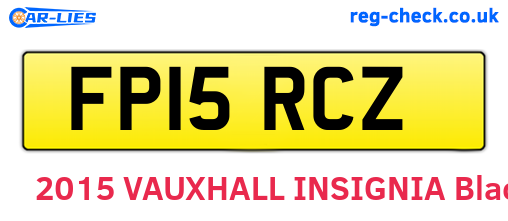 FP15RCZ are the vehicle registration plates.