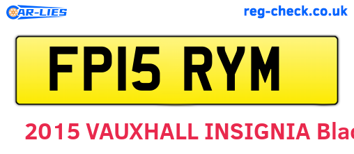 FP15RYM are the vehicle registration plates.