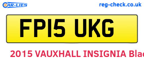FP15UKG are the vehicle registration plates.