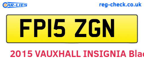 FP15ZGN are the vehicle registration plates.