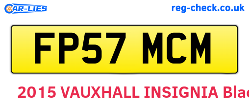 FP57MCM are the vehicle registration plates.
