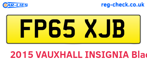 FP65XJB are the vehicle registration plates.
