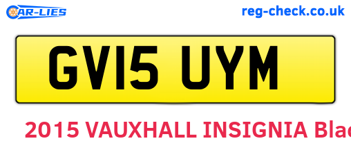 GV15UYM are the vehicle registration plates.