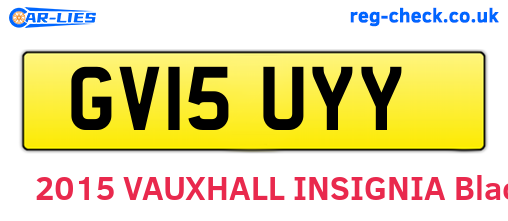 GV15UYY are the vehicle registration plates.