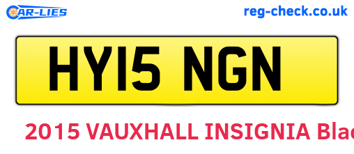 HY15NGN are the vehicle registration plates.