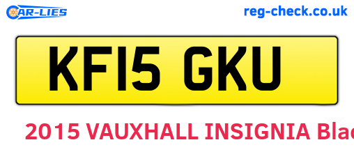 KF15GKU are the vehicle registration plates.