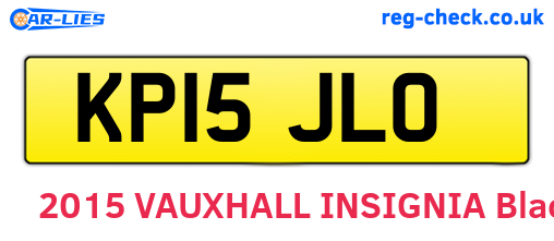 KP15JLO are the vehicle registration plates.