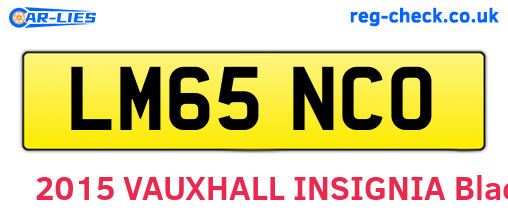 LM65NCO are the vehicle registration plates.
