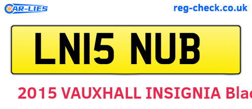 LN15NUB are the vehicle registration plates.