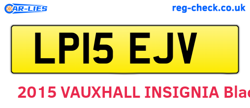 LP15EJV are the vehicle registration plates.
