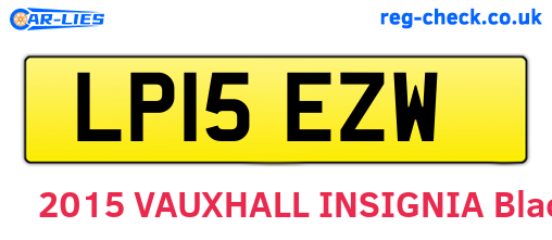LP15EZW are the vehicle registration plates.