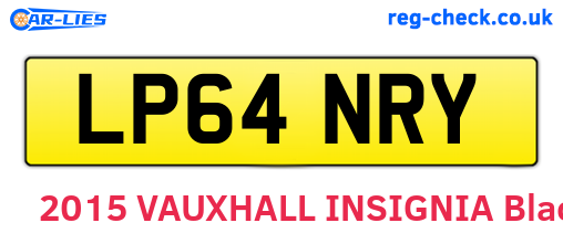 LP64NRY are the vehicle registration plates.
