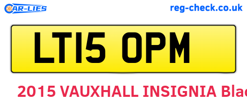 LT15OPM are the vehicle registration plates.