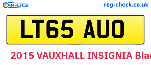 LT65AUO are the vehicle registration plates.