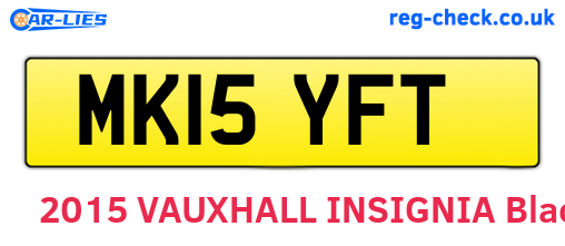 MK15YFT are the vehicle registration plates.
