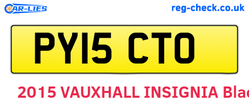 PY15CTO are the vehicle registration plates.