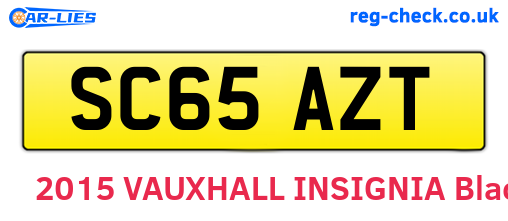 SC65AZT are the vehicle registration plates.