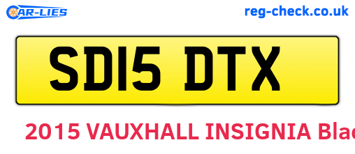 SD15DTX are the vehicle registration plates.