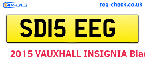 SD15EEG are the vehicle registration plates.